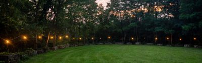 Outdoor grass for events at Irish Cottage Boutique Hotel