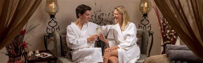 Couple enjoying spa at Irish Cottage Boutique Hotel