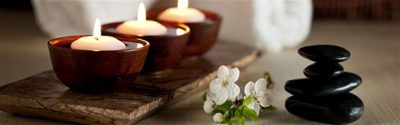 Spa candles at Irish Cottage Boutique Hotel